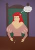 Ariel as a human by Ayesha Green contemporary artwork Painting
