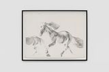 untitled two horsesinverted by Banks Violette contemporary artwork drawing works on paper
