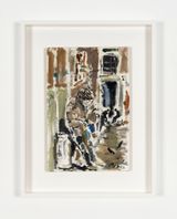 Vecchio nel cortile by Filippo De Pisis contemporary artwork painting