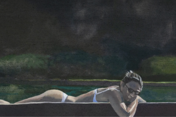 Contemporary art exhibition Emil Sands Watchmen at Victoria Miro Venice Italy