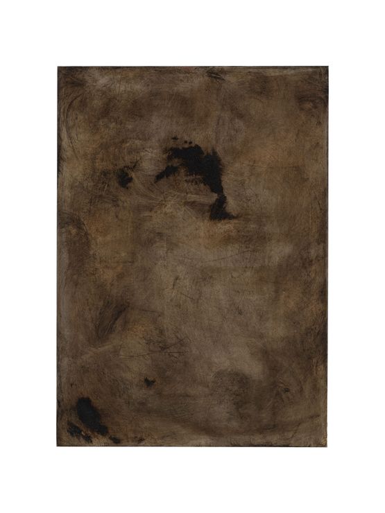 Landscape brown stain by Clementine Bruno contemporary artwork Painting