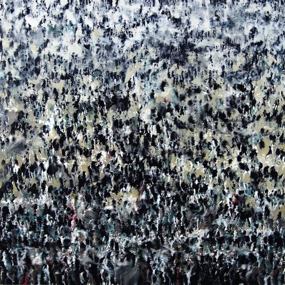 Foule by Philippe Cognee contemporary artwork Painting