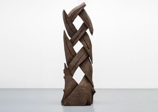 Celtic Column by David Nash contemporary artwork Sculpture
