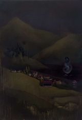 A Mountainous Area by Baijie Liu contemporary artwork painting