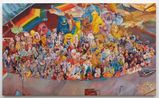 The Rainbow Connection by Keith Mayerson contemporary artwork Painting