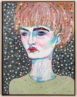 to hold 3 by Del Kathryn Barton contemporary artwork painting