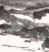 After Rain by Lui Shou-Kwan contemporary artwork works on paper