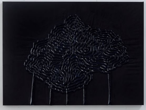 Exhale Blue by Caroline Rothwell contemporary artwork Mixed Media