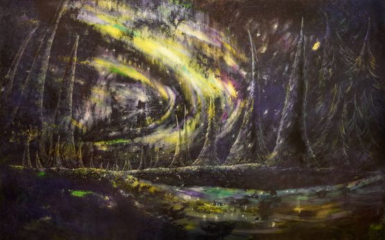 Southern Lights by Karen Shiozawa contemporary artwork Painting