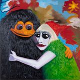Odd Couple-Loving Couple 4 by Djordje Ozbolt contemporary artwork painting