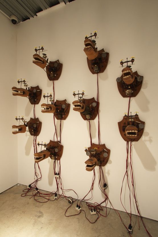 Watching the Marginal People by Heri Dono contemporary artwork Installation