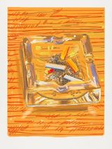 Ashtray by David Hockney contemporary artwork drawing
