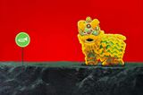 Lion Dance by Yu Xuan contemporary artwork painting