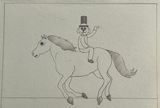 Reverse Cowboy by Ryan Travis Christian contemporary artwork drawing works on paper