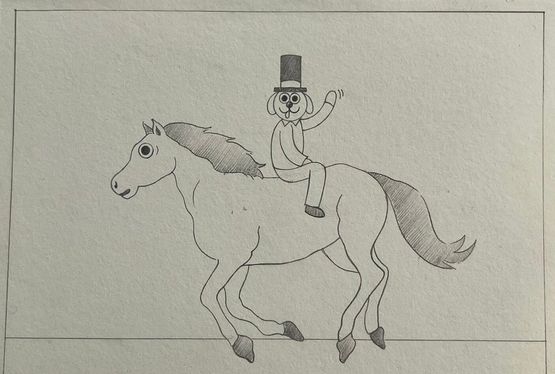 Reverse Cowboy by Ryan Travis Christian contemporary artwork Works on Paper