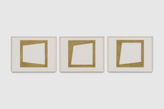 3 Frames A B and C by Robert Mangold contemporary artwork Painting