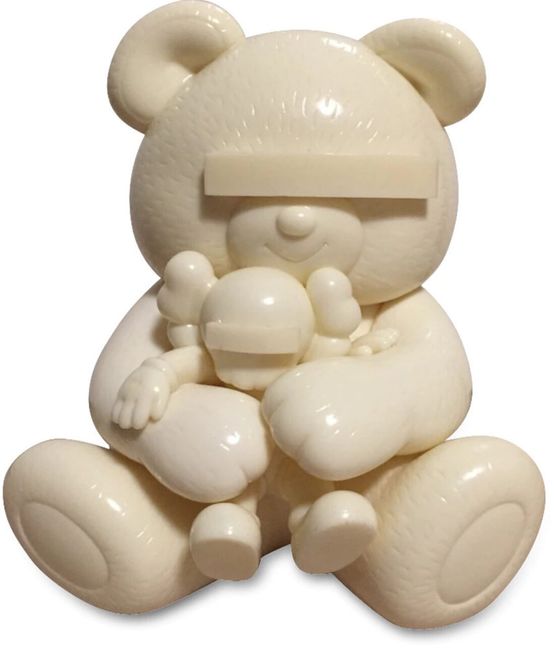 Undercover Bear white by KAWS contemporary artwork Sculpture