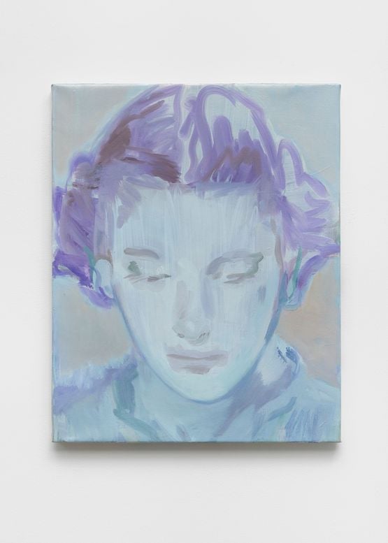 Mirrors face by Kaye Donachie contemporary artwork Painting