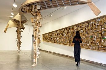 Contemporary art exhibition Alfredo  Isabel Aquilizan Arrivals and Departures at Ames Yavuz Sydney Australia