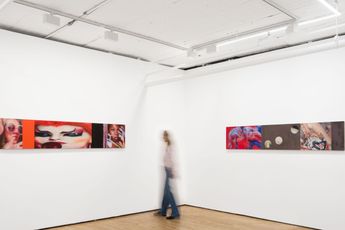 Contemporary art exhibition Liza Jo Eilers Starland silver sash at GRIMM New York United States