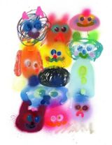 Earthlings by Jon Burgerman contemporary artwork print