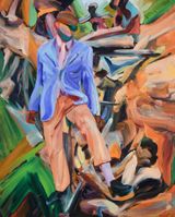 The Sapeur and the Tsunami by Duncan Wylie contemporary artwork painting