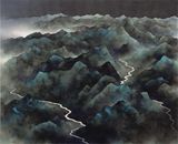 Mountains and Rivers-Sutra Metamorphosis No. 7 by Chan Keng-Tin contemporary artwork painting works on paper