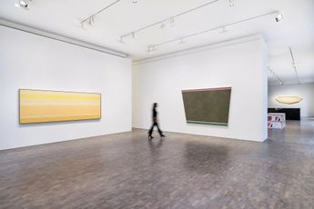 Contemporary art exhibition Kenneth Noland StripesPlaidsShapes at Pace Gallery London United Kingdom