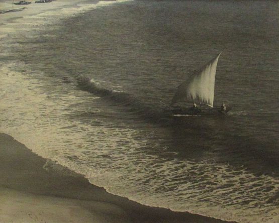 Sailing a boat by Lionel Wendt contemporary artwork Photography