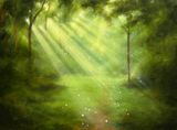 Sunbeams by Maryam Yusifaliyeva contemporary artwork painting