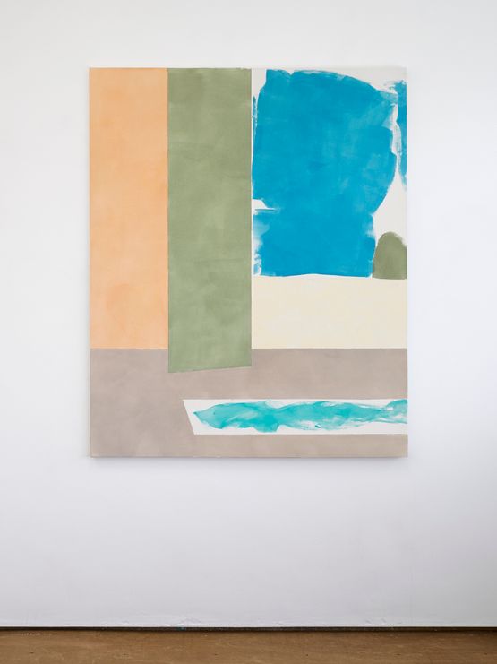 Light Orange Green Blue Lemon Mushroom Turquoise by Peter Joseph contemporary artwork Painting