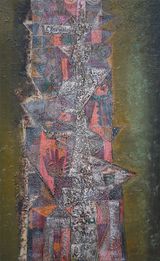 Homage to H Widayat 2 by Nasirun contemporary artwork painting