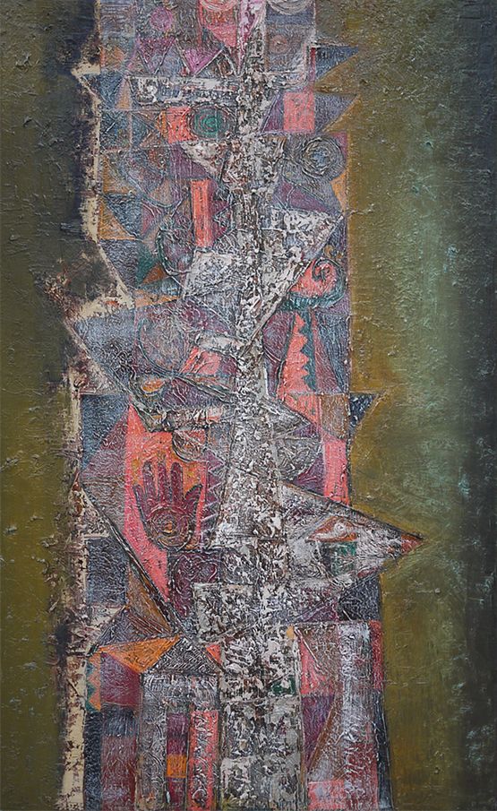 Homage to H Widayat 2 by Nasirun contemporary artwork Painting