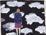 Head in the Clouds 1 by Adrienne Doig contemporary artwork painting textile