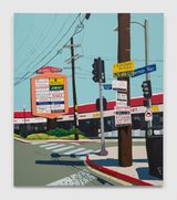 North Hollywood Strip Mall by Hilary Pecis contemporary artwork painting works on paper