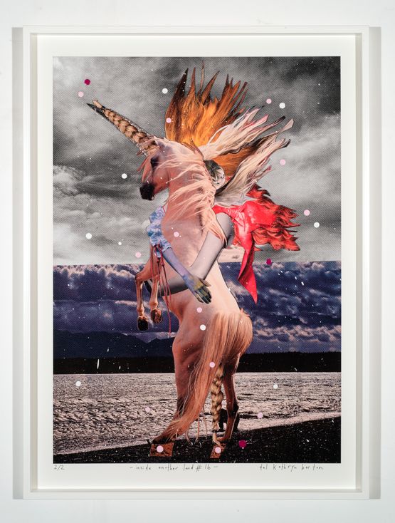 inside another land 16 by Del Kathryn Barton contemporary artwork Mixed Media