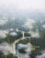 El viaje by Ruben Fuentes contemporary artwork painting works on paper