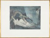 Nue Couchee Reclining Nude by Dorothea Tanning contemporary artwork print