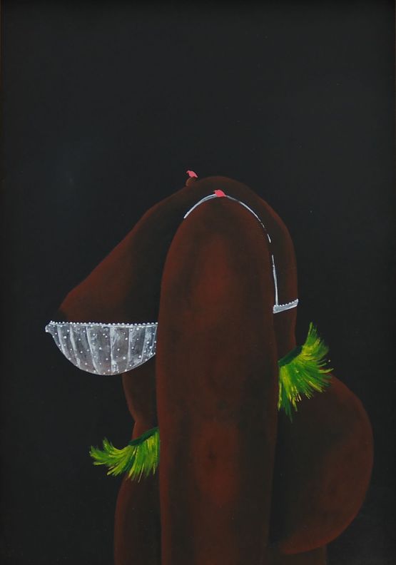 Are we there yet by Bahati Simoens contemporary artwork Works on Paper