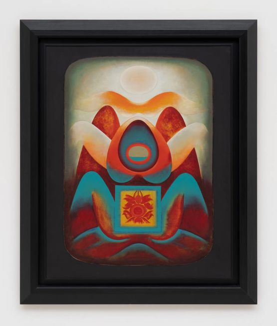 Untitled Shiv-Shakti Series by Gulam Rasool Santosh contemporary artwork Painting