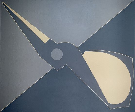 Outline Half Scissors Diagonal by Mao Xuhui contemporary artwork Painting
