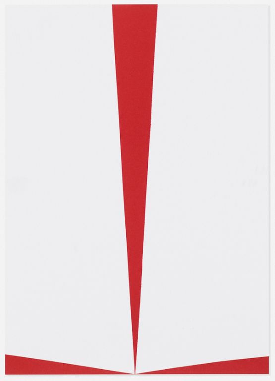 Untitled Red and White by Carmen Herrera contemporary artwork Print