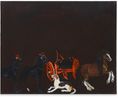 the english countryside at night by Karen Kilimnik contemporary artwork Painting