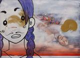 The return To innocent lost by Wong Lip Chin contemporary artwork painting