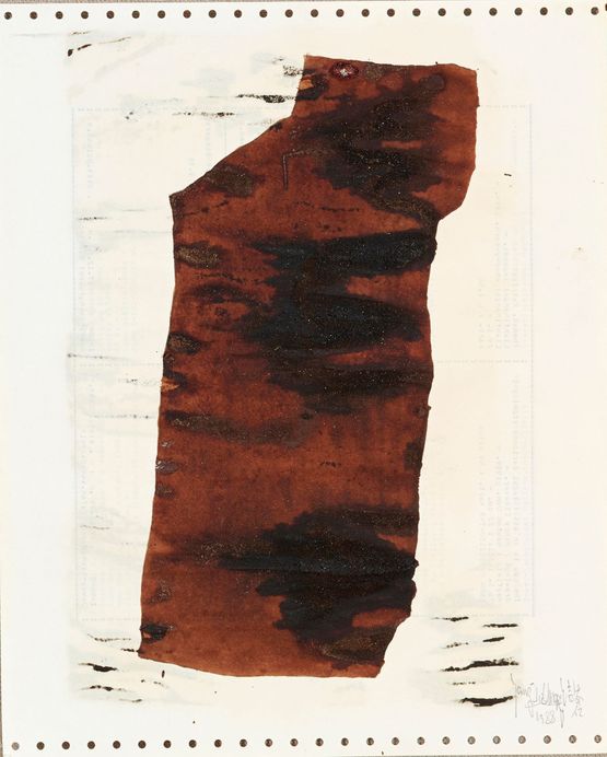 Soy Sauce Drawings 10 by Yang Jiechang contemporary artwork Works on Paper