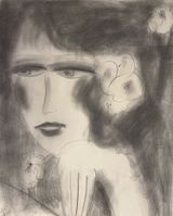 Mirthful by Walasse Ting contemporary artwork drawing works on paper