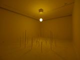 When Small Men Start to Cast Big Shadows It Means That The Sun Is About to Set by Itamar Gov contemporary artwork installation mixed media sculpture
