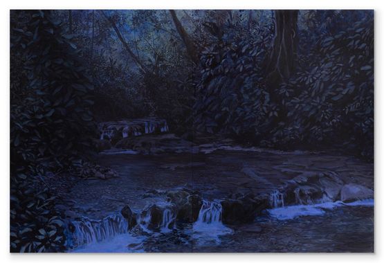 The Large Steps by Bruno Gadenne contemporary artwork Painting