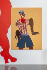 Fade by Tschabalala Self contemporary artwork mixed media