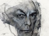 Etude pour Henri Michaux by Ernest Pignon-Ernest contemporary artwork works on paper